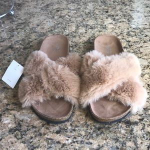 brown furry slides